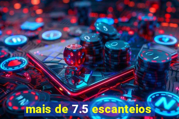 mais de 7.5 escanteios